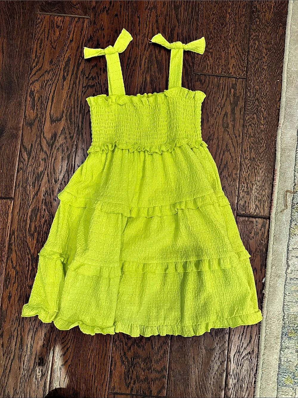 Mayoral lime Green Tiered Dress